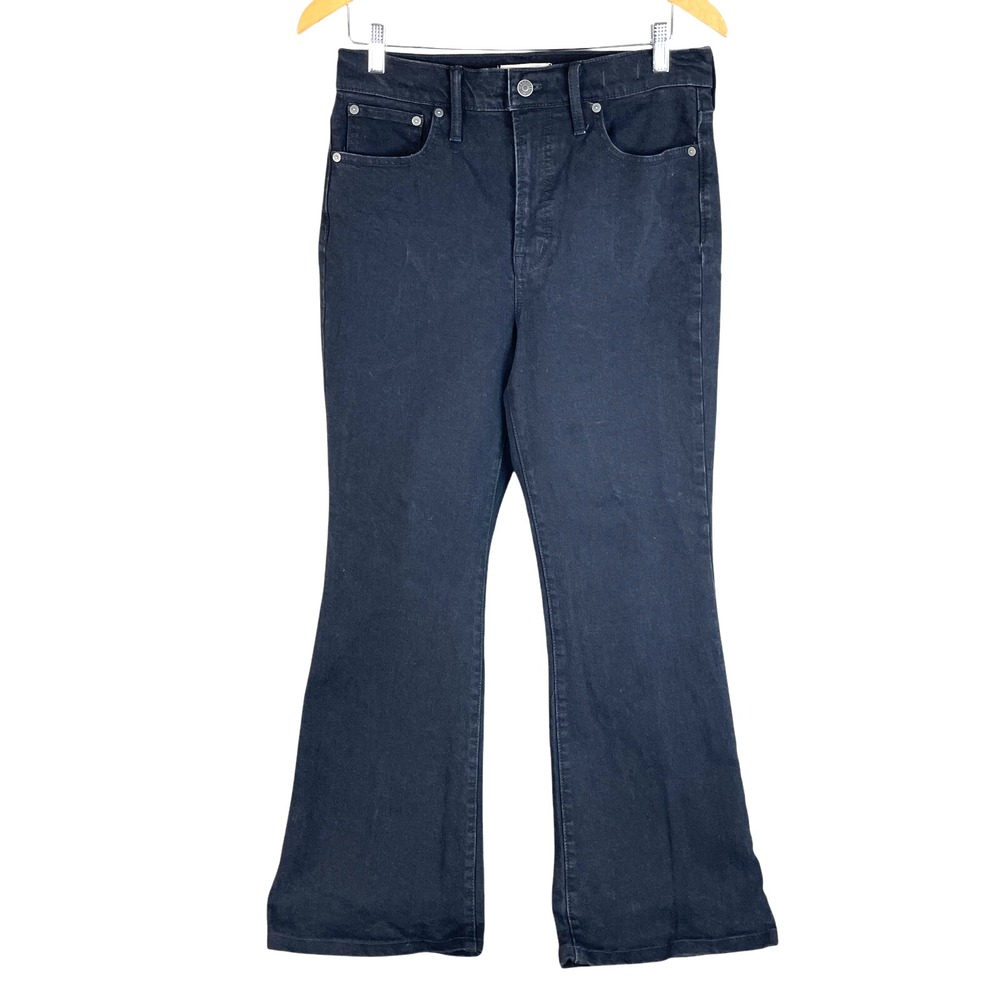 Madewell Womens Perfect Vintage Flare Jeans Size 28 Sherborn Black Denim Stretch